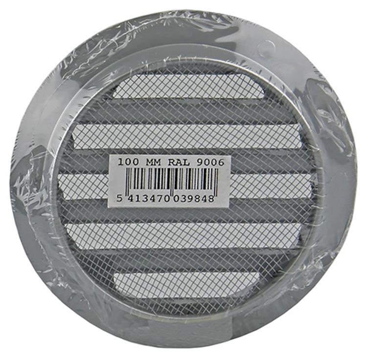 Renson 1006258 - ronde rooster inbouw 434 r alural 9006 ø 100 | 10 stuks
