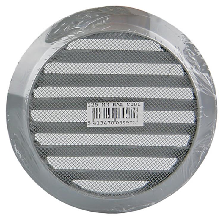 Renson 1006261 - ronde rooster inbouw 434 r alural 9006 ø 125 | 10 stuks