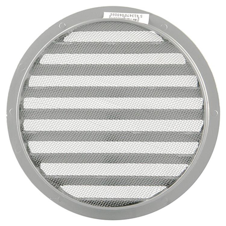 Renson 1006270 - ronde rooster inbouw 434 r alural 9006 ø 200 | 5 stuks
