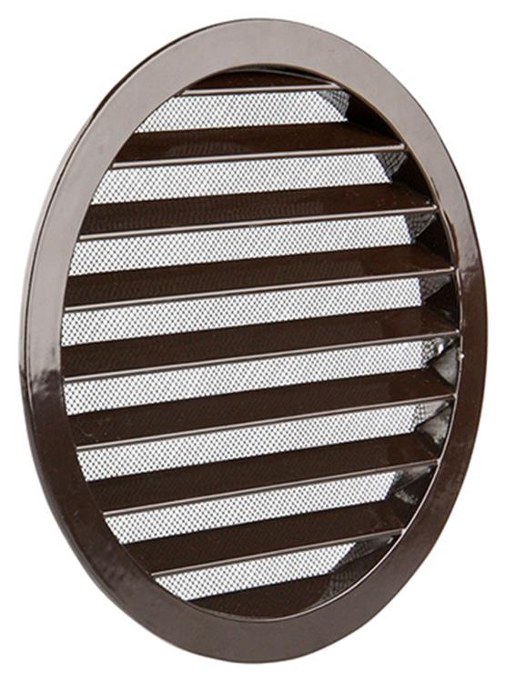 Renson 1006272 - ronde rooster inbouw 434 r alural 8019 ø 200 | 5 stuks