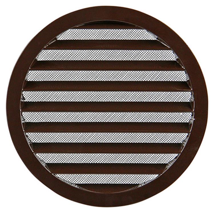 Renson 1006272 - ronde rooster inbouw 434 r alural 8019 ø 200 | 5 stuks