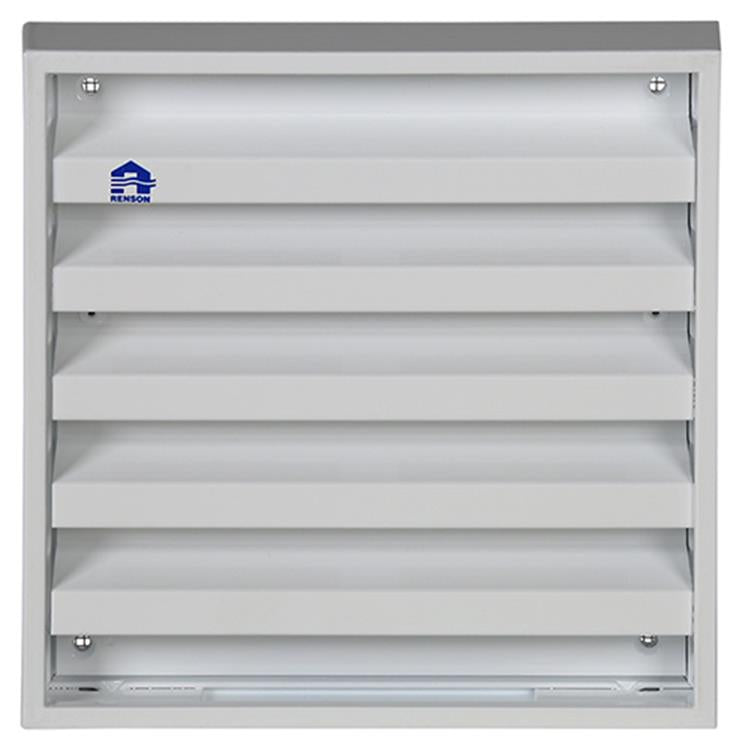 Renson 1013926 - opbouw muurrooster alu wit 431 165x165mm | 2 stuks
