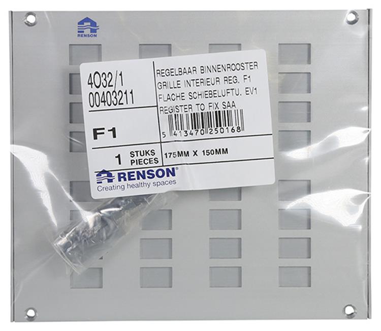 Renson 1006624 - roos.4032 1 f1 175x150mm | 2 stuks