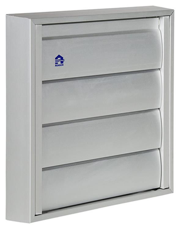Renson 1013526 - lamellenrooster alu natuur 433 173x173mm | 2 stuks