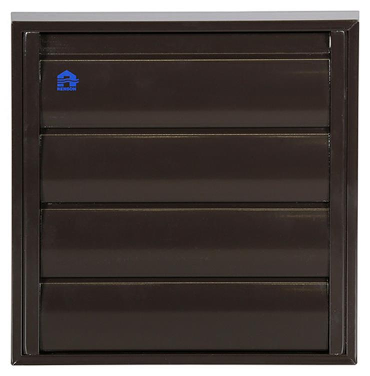 Renson 1013923 - lamellenrooster alu bruin 433 173x173mm | 2 stuks
