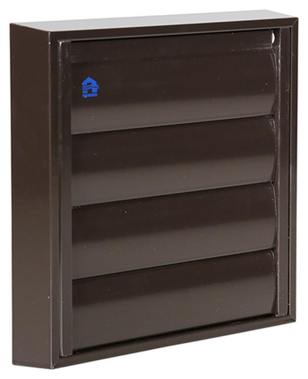Renson 1013923 - lamellenrooster alu bruin 433 173x173mm | 2 stuks