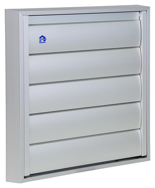 Renson 1013924 - lamellenrooster alu natuur 433 210x210mm | 2 stuks