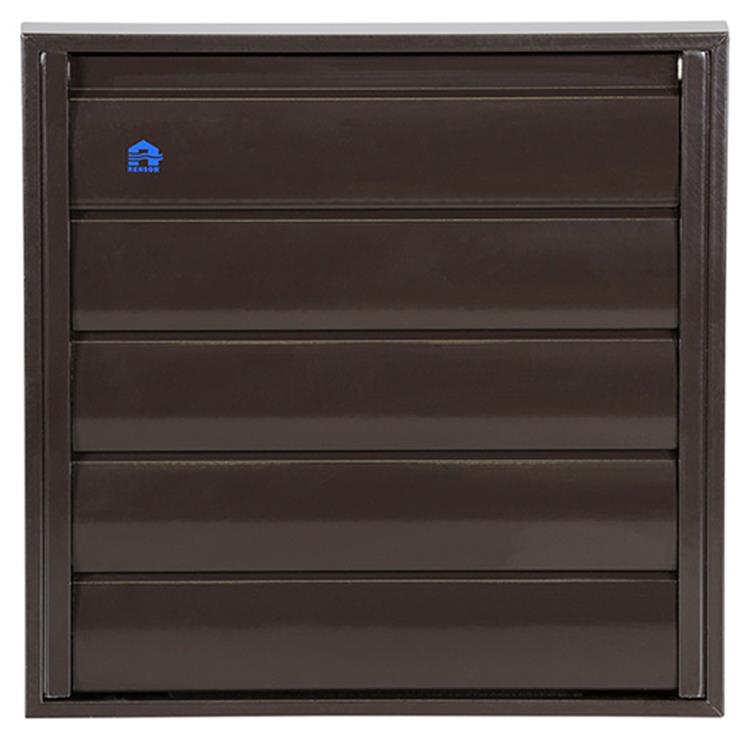 Renson 1014555 - lamellenrooster alu bruin 433 210x210mm | 2 stuks