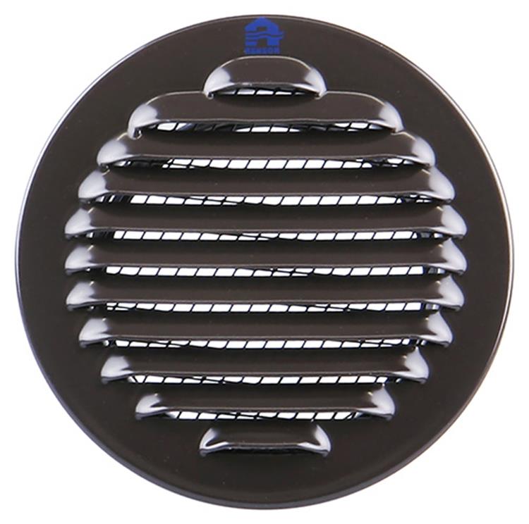 Renson 1008242 - schoepenrooster rond inb. 435 r alu ral 8019 ø 80 | 12 stuks