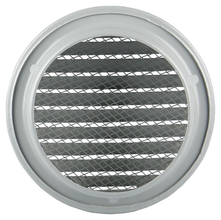 Renson 1008243 - ronde schoepenrooster inb. 435 r ral 9006 ø 100 | 8 stuks