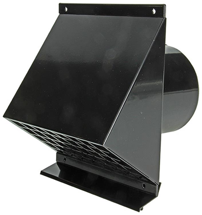 Renson 1053826 - geveldoorvoer zwart dia 150 | 1 stuks