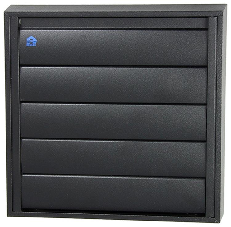 Renson 1057985 - dampkaprooster 433 (210x210) ral 9005 zwart | 2 stuks