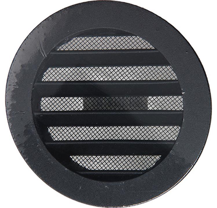 Renson 1057993 - inbouw rond schoepenr met gaas434r dia 100 ral 9005 zwart | 10 stuks
