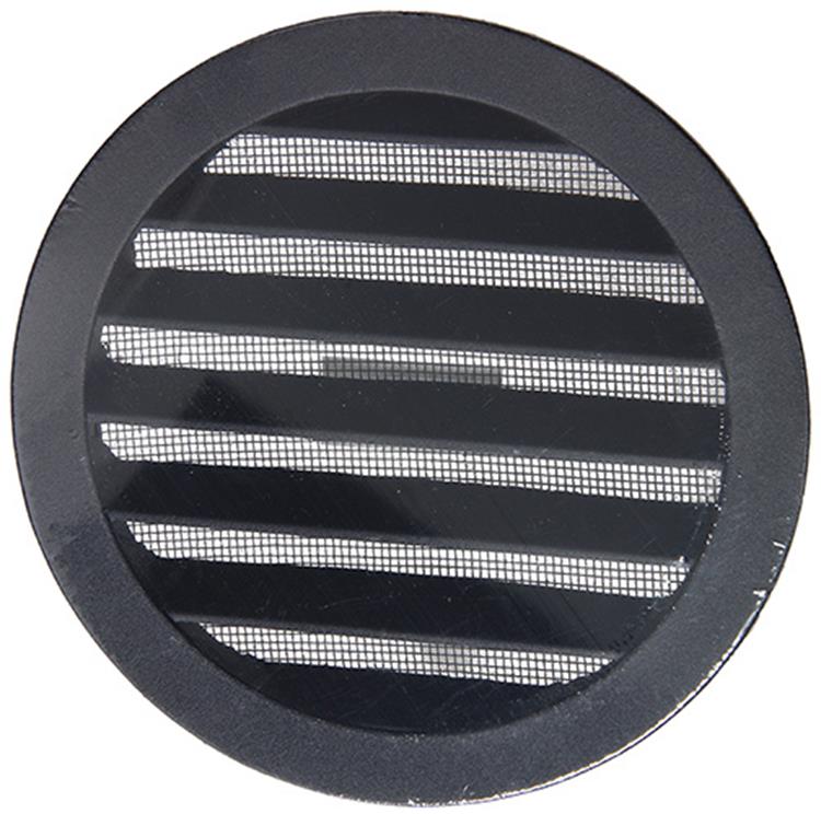 Renson 1057995 - inbouw rond schoepenr met gaas434r dia 150 ral 9005 zwart | 10 stuks