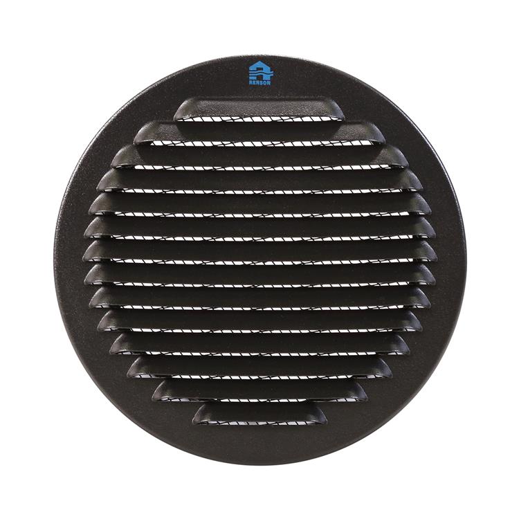 Renson 1057997 - inbouw rond schoepenr met gaas435r dia 150 ral 9005 zwart | 5 stuks
