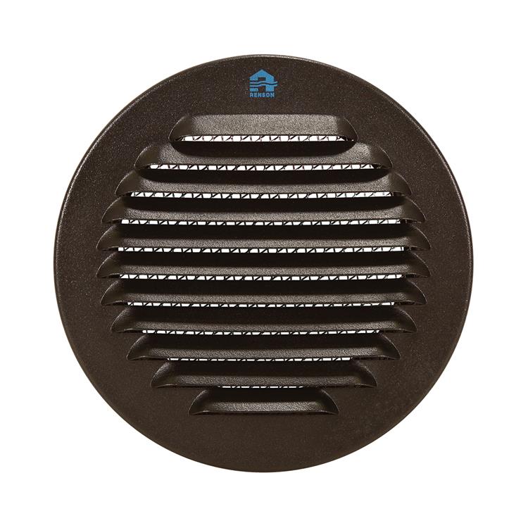 Renson 1057996 - inbouw rond schoepenr met gaas435r dia 115 ral 9005 zwart | 5 stuks