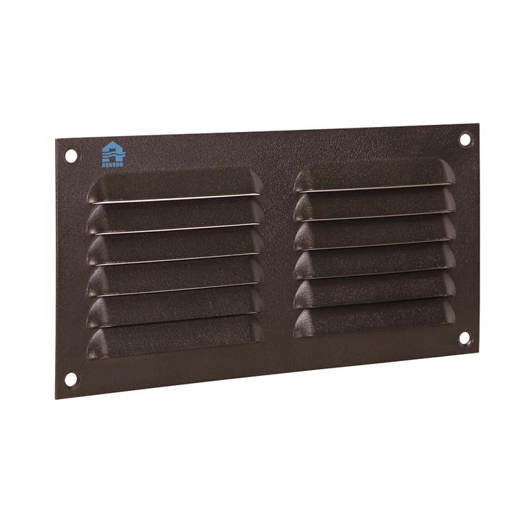 Renson 1061638 - opbouw schoepenrooster 436 200x100 ral 9005 zwart | 10 stuks