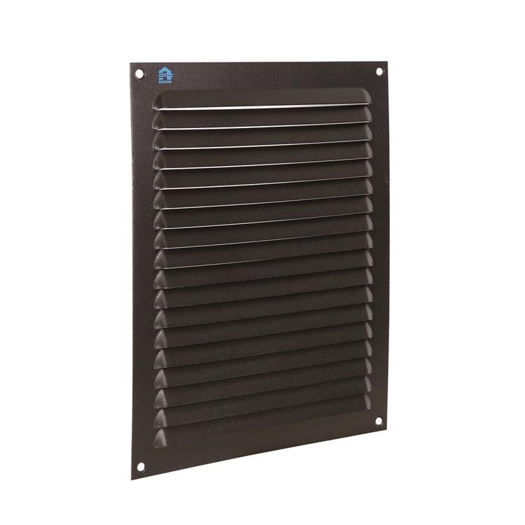 Renson 1061640 - opbouw schoepenrooster 436 200x250 ral 9005 zwart | 10 stuks