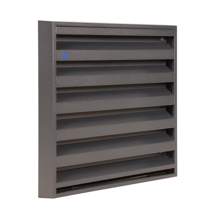 Renson 1062414 - vrac opbouw muurrooster alu 431 (225x225) structuur 7016 | 2 stuks