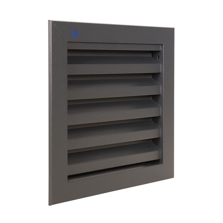 Renson 1062410 - vrac inbouw muurrooster alu 411 (200x200) structuur 7016 | 2 stuks