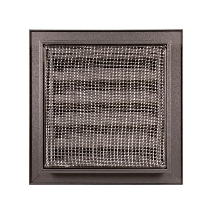 Renson 1062410 - vrac inbouw muurrooster alu 411 (200x200) structuur 7016 | 2 stuks