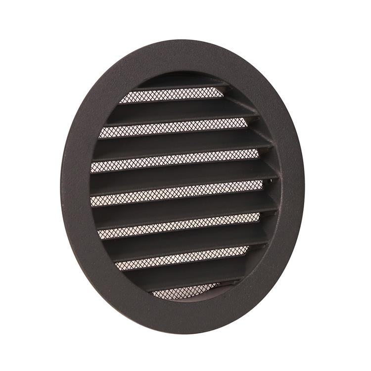 Renson 1062420 - inbouw ronde rooster alu 434r (dia 125) structuur 7016 | 10 stuks