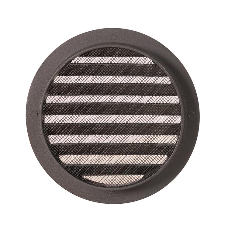 Renson 1062420 - inbouw ronde rooster alu 434r (dia 125) structuur 7016 | 10 stuks