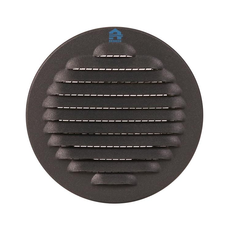 Renson 1062422 - inb. schoepenrooster rond alu 435r (dia 80) structuur 7016 | 12 stuks