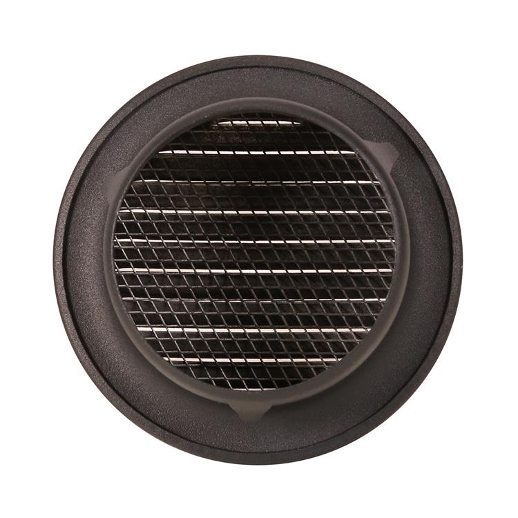 Renson 1062422 - inb. schoepenrooster rond alu 435r (dia 80) structuur 7016 | 12 stuks