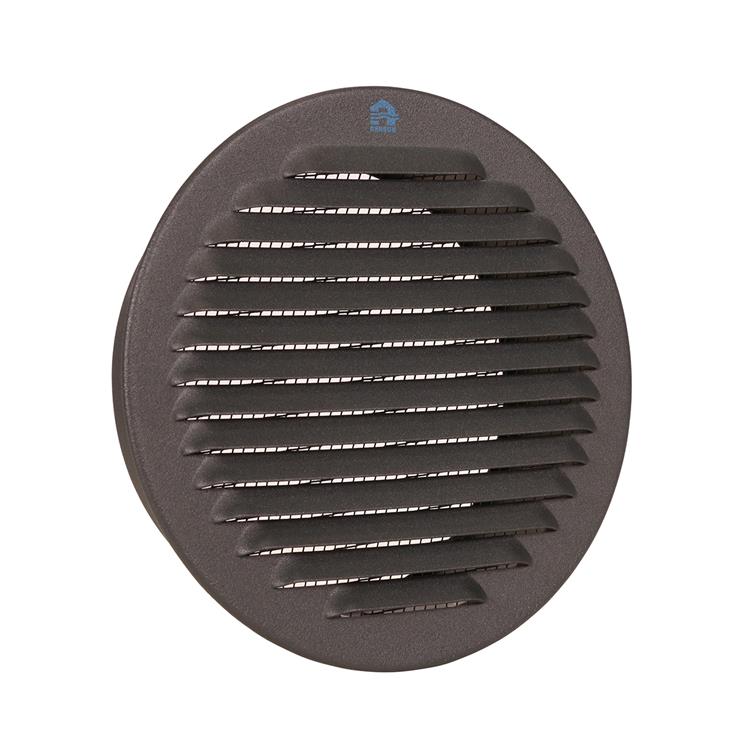 Renson 1062425 - inb.schoepenrooster rond alu 435r (dia 150) structuur 7016 | 5 stuks