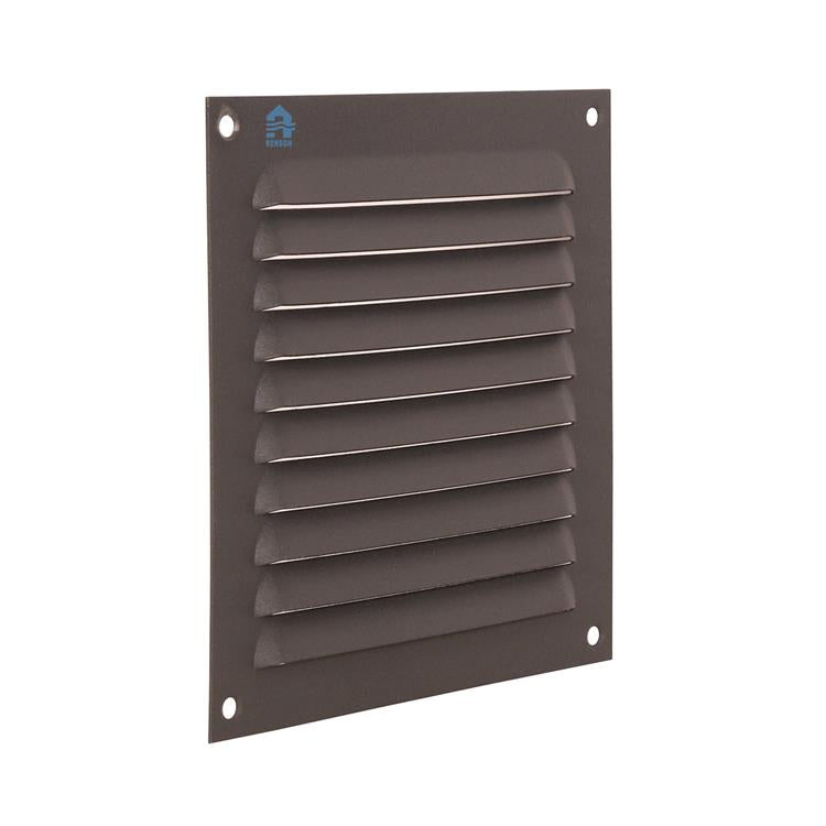 Renson 1062426 - opb.schoepenrooster plat alu 436 (150x150) structuur 7016 | 10 stuks