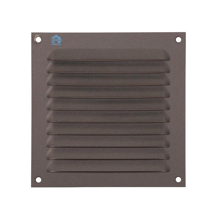 Renson 1062426 - opb.schoepenrooster plat alu 436 (150x150) structuur 7016 | 10 stuks