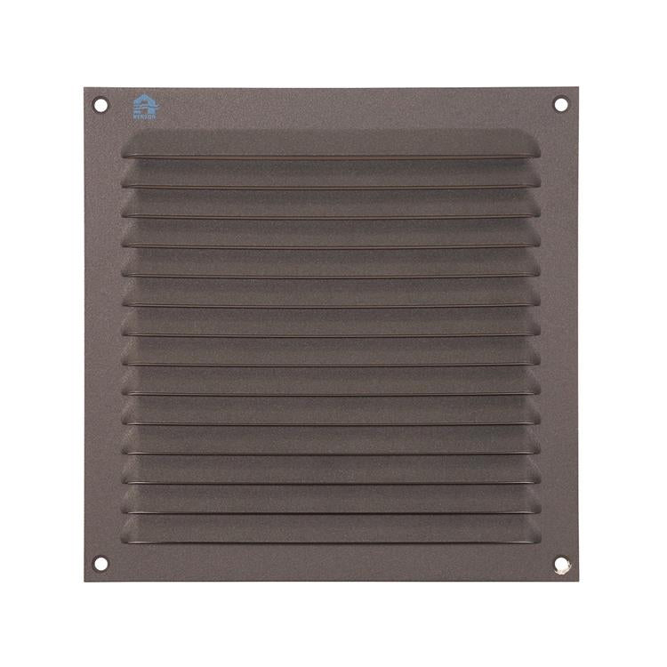 Renson 1062428 - opb.schoepenrooster plat alu 436 (200x200) structuur 7016 | 10 stuks