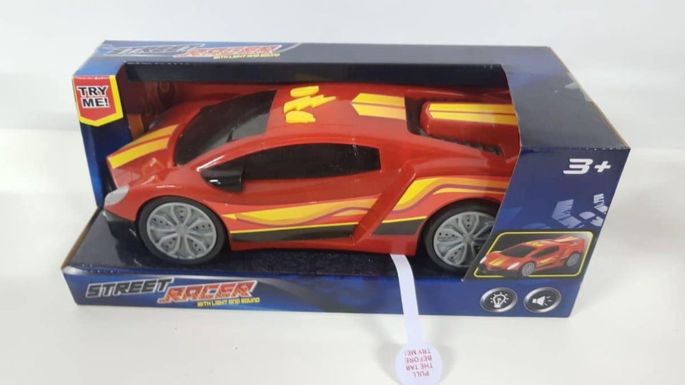 Toi-toys straatracer auto met licht en geluid rood