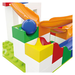 Hubelino knikkerbaan uitbreidingsset swing - 46dlg.