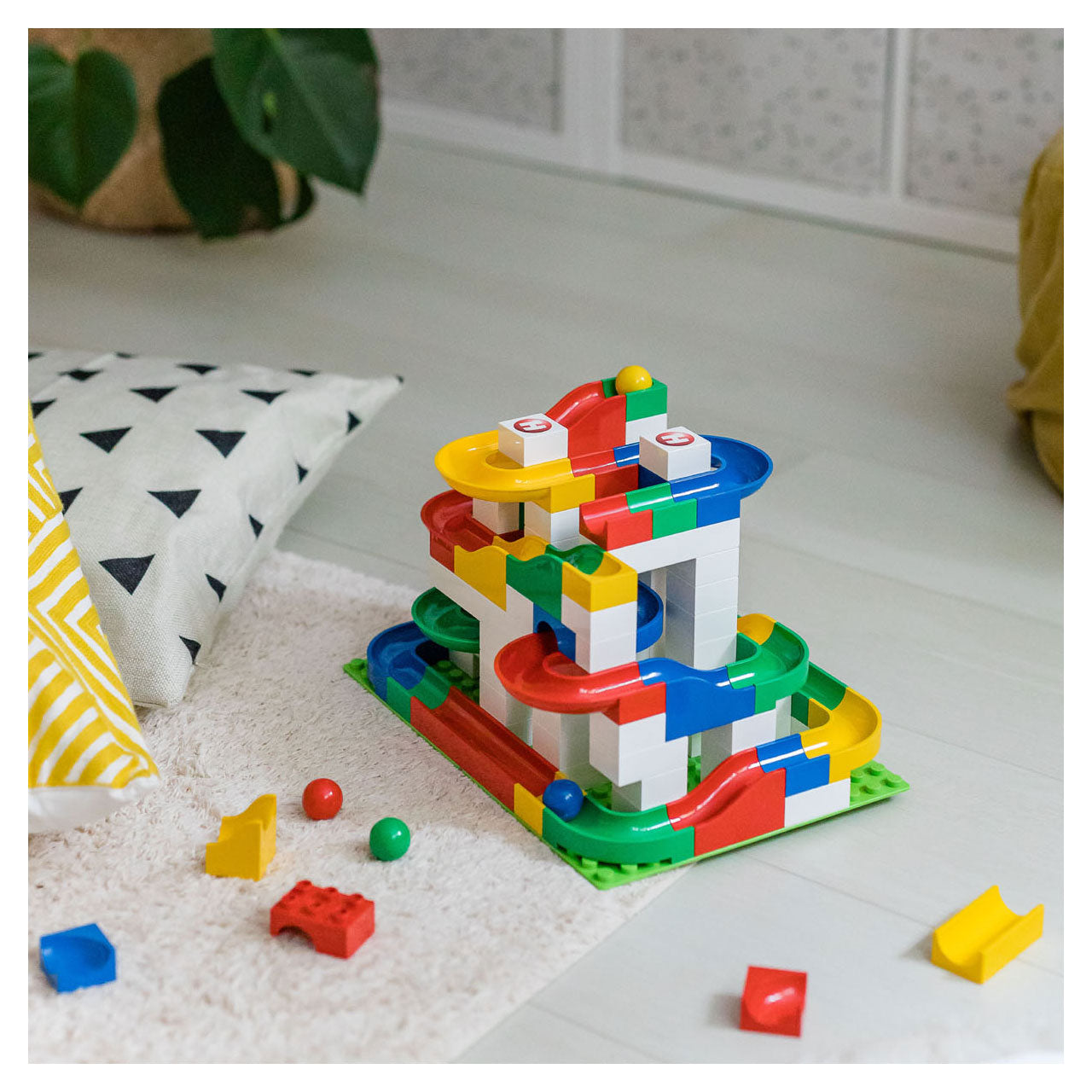 Hubelino Marble Run Starter Set - 123 pcs.