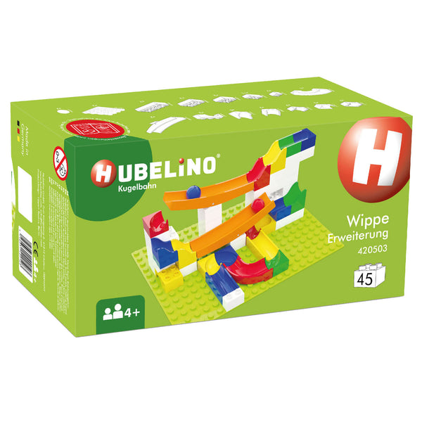 Hubelino Marble Run Extension Set Teeter-Totter - 45 pcs.