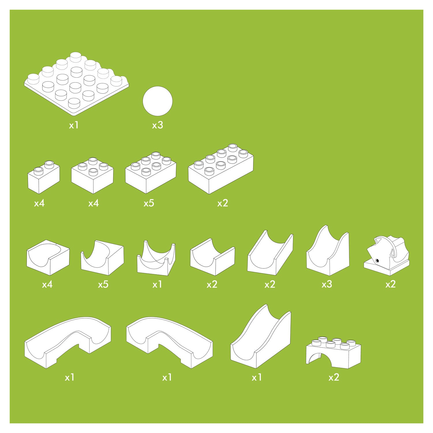 Hubelino knikkerbaan aanvulset wissel - 43dlg.