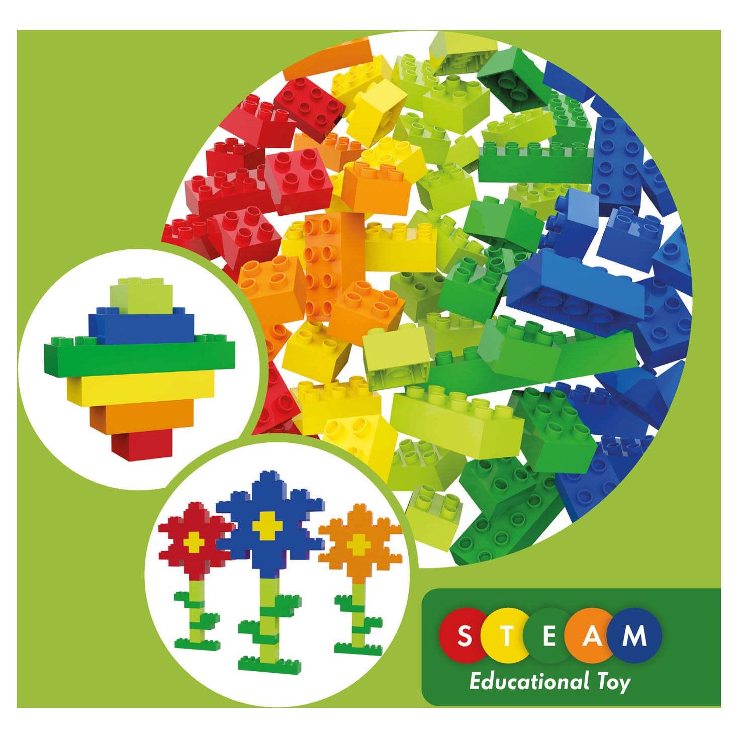 Hubelino bouwstenenset - 60dlg.