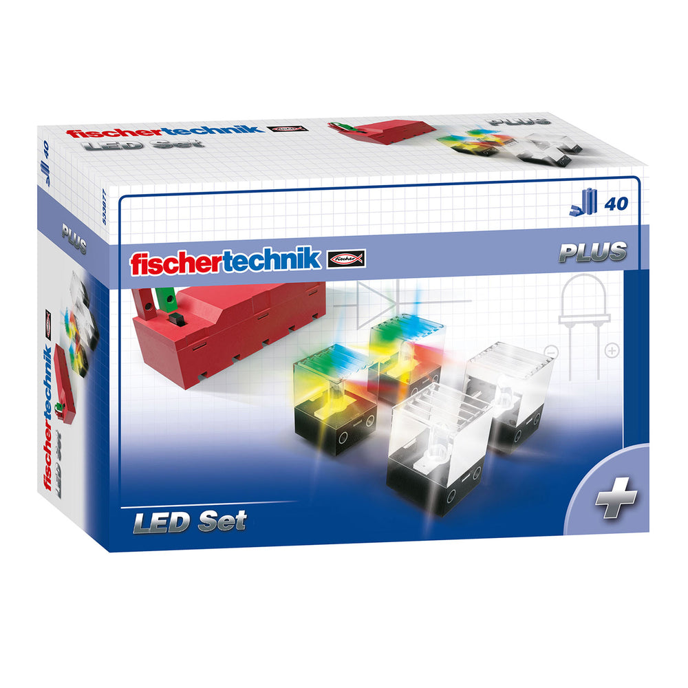 Fischertechnik plus - ledset, 40dlg.