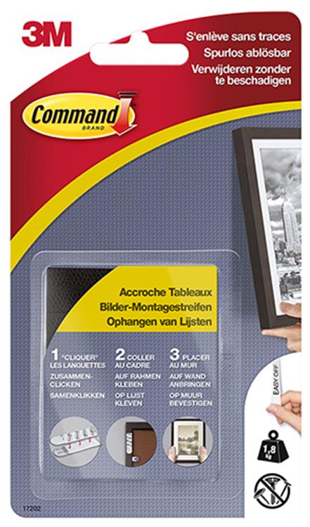 3m 1059851 - cmd fotolijststrips zwart kln | 20 stuks