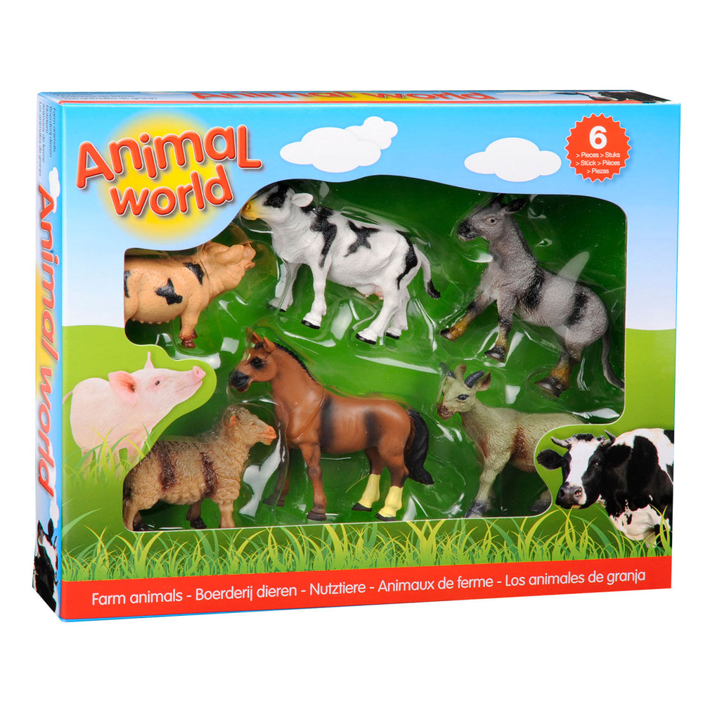 Johntoy Boerderijdieren Geschenkdoos, 6st.