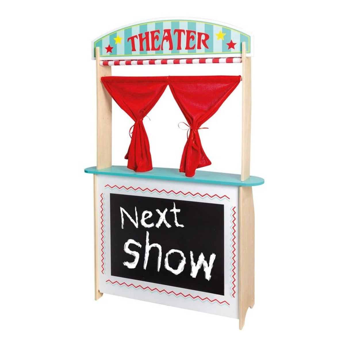 Joueco theater and shop with accessories, 2-in-1