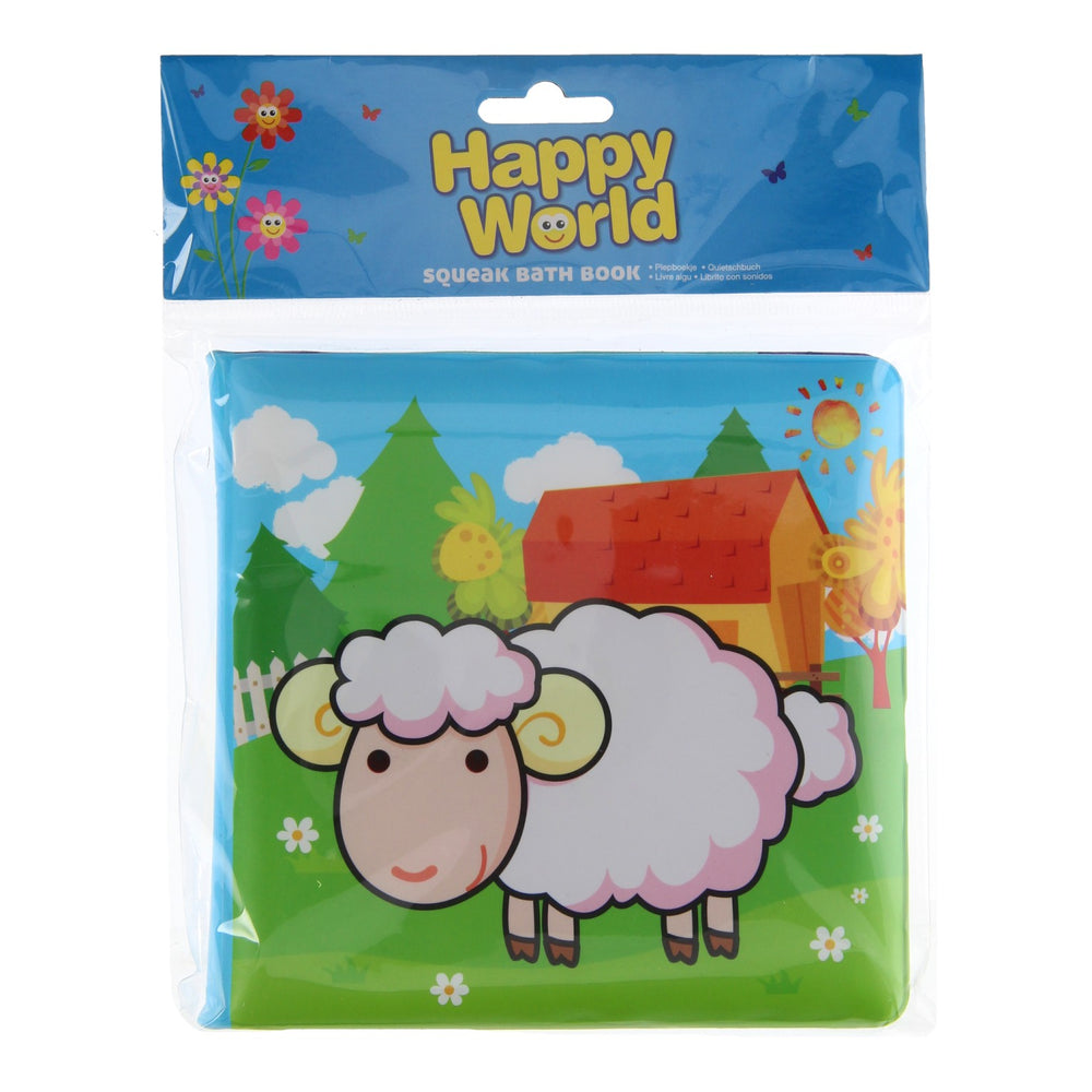 Johntoy happy world badboekje boerderijdieren 14 cm