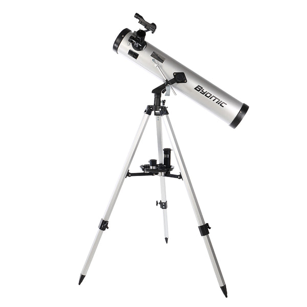 Byomic Beginner's Reflector Telescope 76 700 in Case