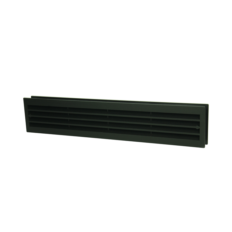 Renson 1069741 - deurrooster pvc 761 450x90 zwart | 2 stuks