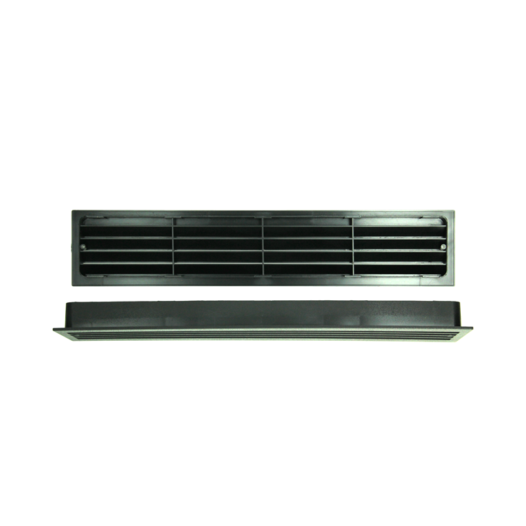 Renson 1069741 - deurrooster pvc 761 450x90 zwart | 2 stuks