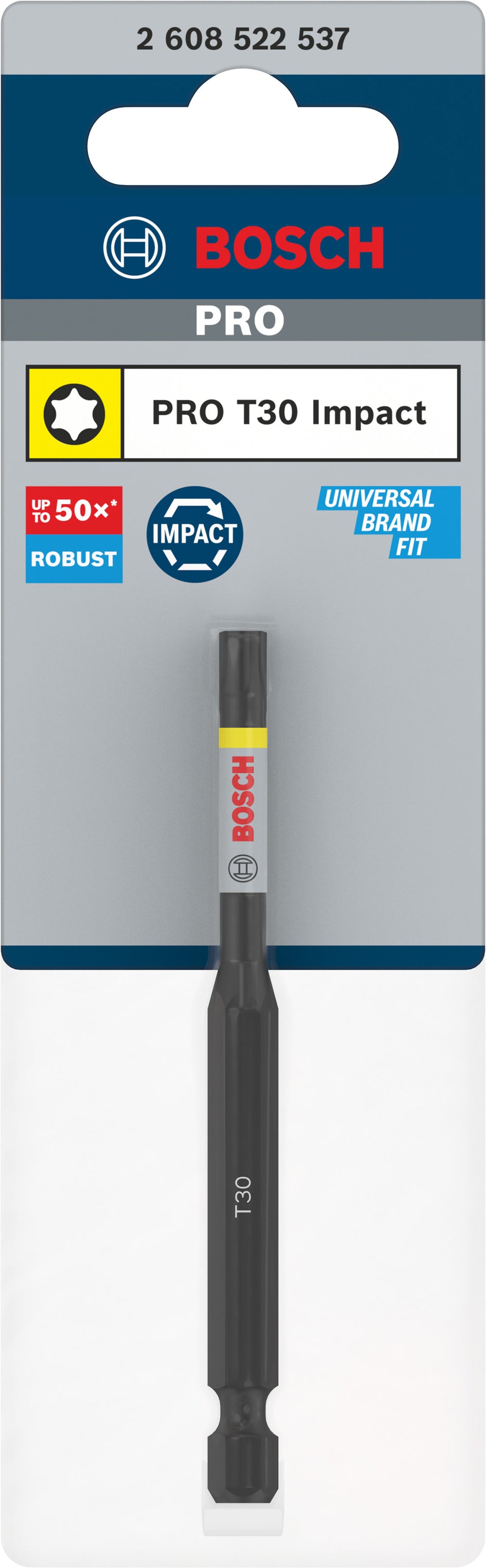 Bosch accessoires pro torx slagschroefbit | t30 | 90 mm - 2608522537