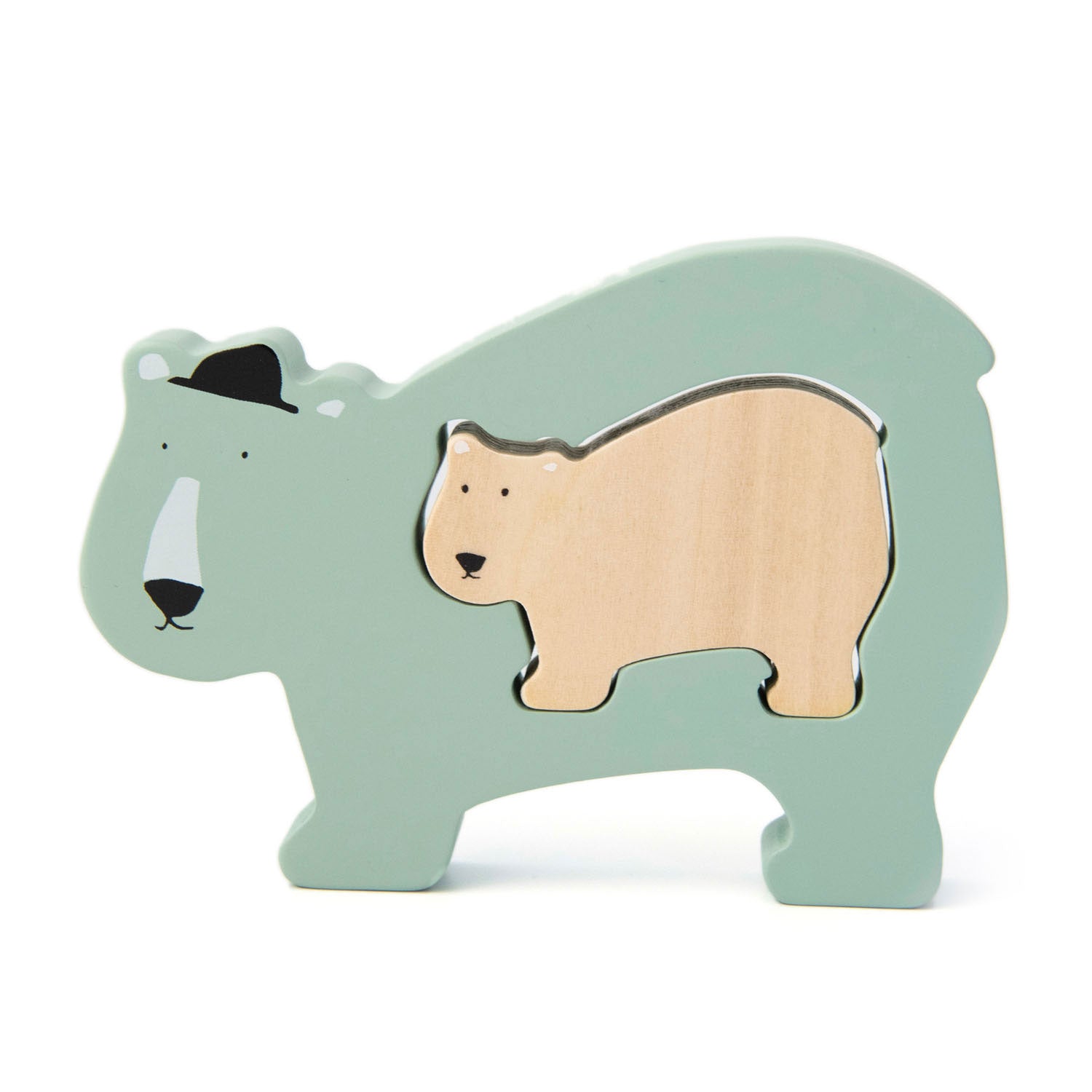 Trixie Houten Babypuzzel - Meneer IJsbeer