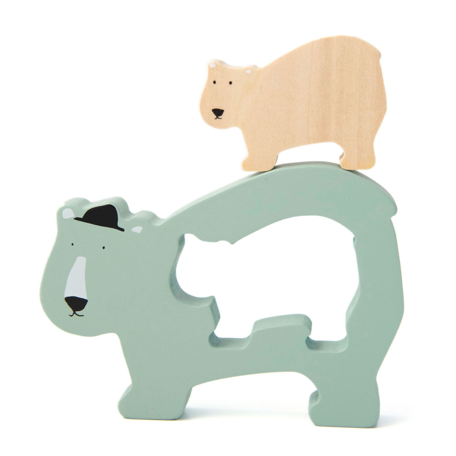 Trixie Houten Babypuzzel - Meneer IJsbeer